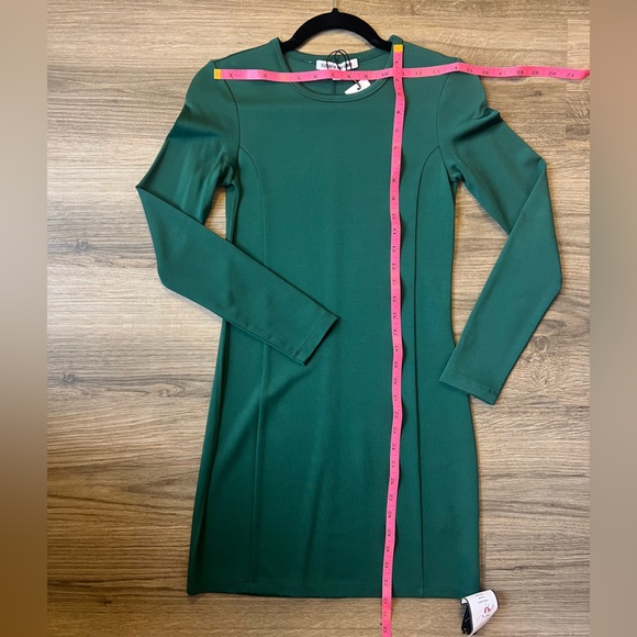 floral dress sage green Marley Forest Green Square Neck Sequin Mini Dress – Get That Trend main image 0